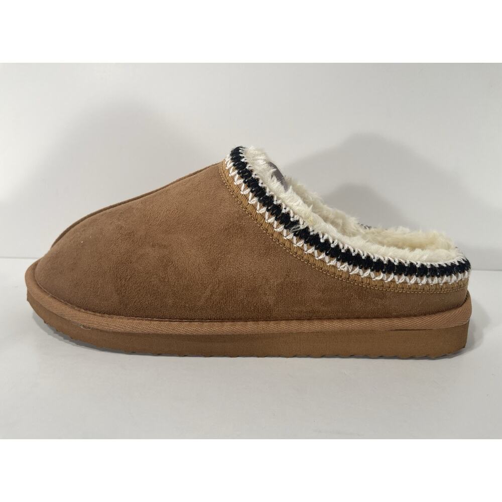 MarleyLilly Moccasins Brown Comfy House Slippers Faux Fur Women’s Size 10 - Picture 2 of 9